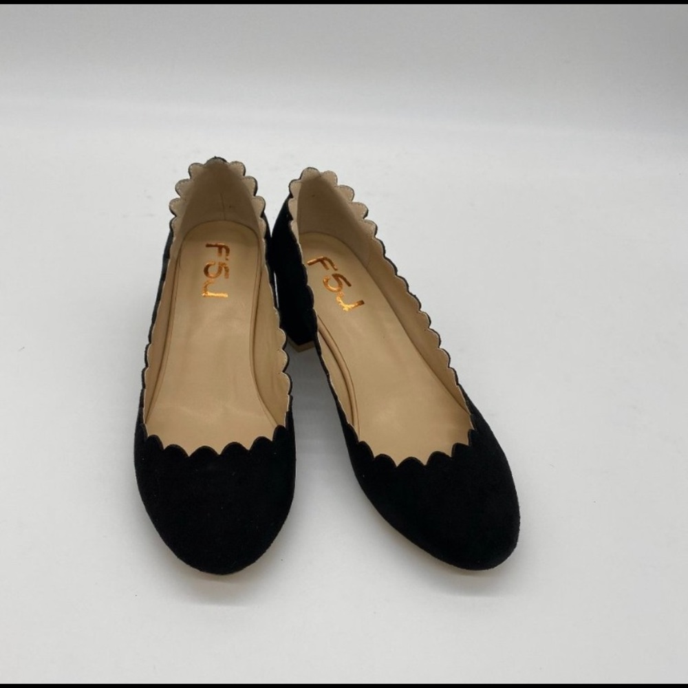 FSJ Black Dress Heels